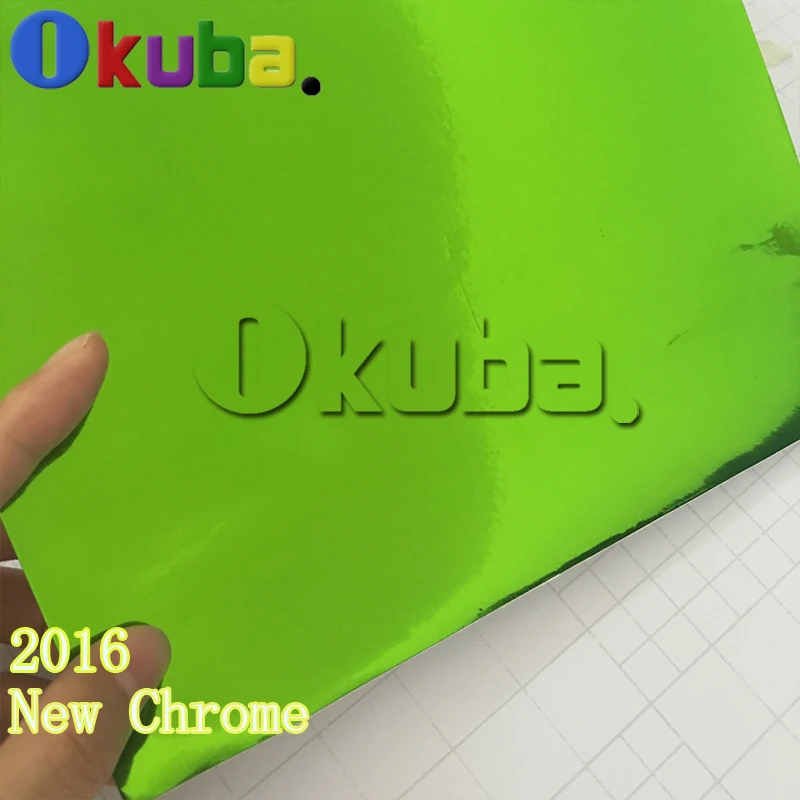 Зеленая Хромовая виниловая пленка 3 слоя зеркальная для транспортного средства