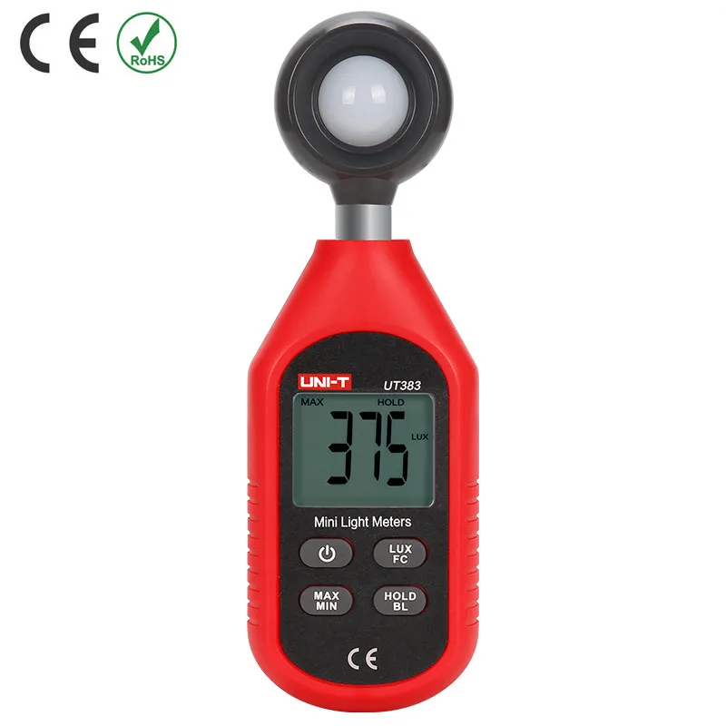 UNI-T UT383/UT383BT(Bluetooth) мини-светильник; ручная цифровая Освещенность метр/люмен метр/Люкс метр - Цвет: UT383