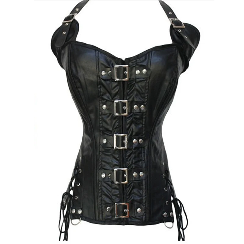 Кожаная портупея корсет Overbust Корсет для тренировки отходов женское сексуальное