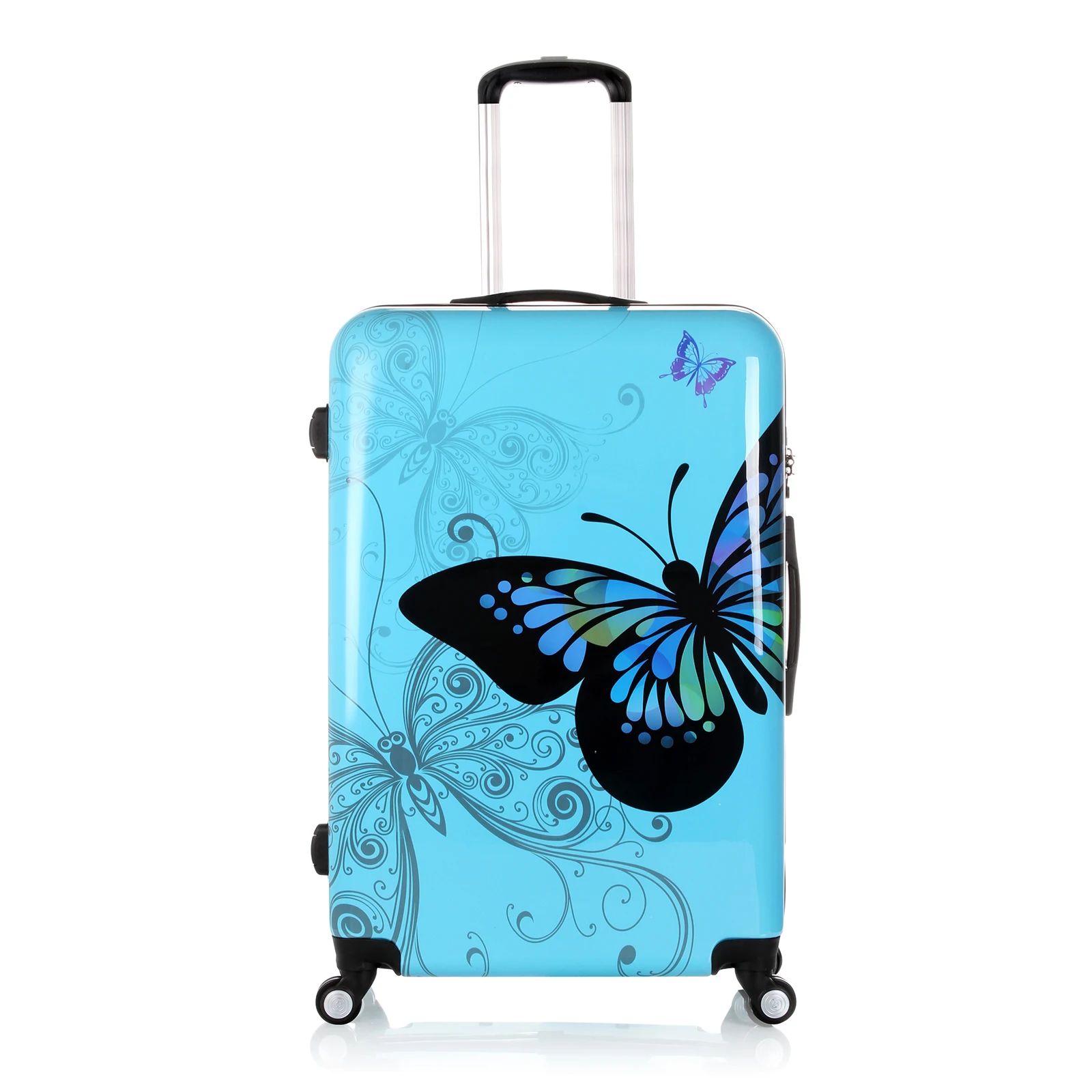 Российский склад синий 28 &quotЧехол На Колесиках с бабочкой багаж для путешествий