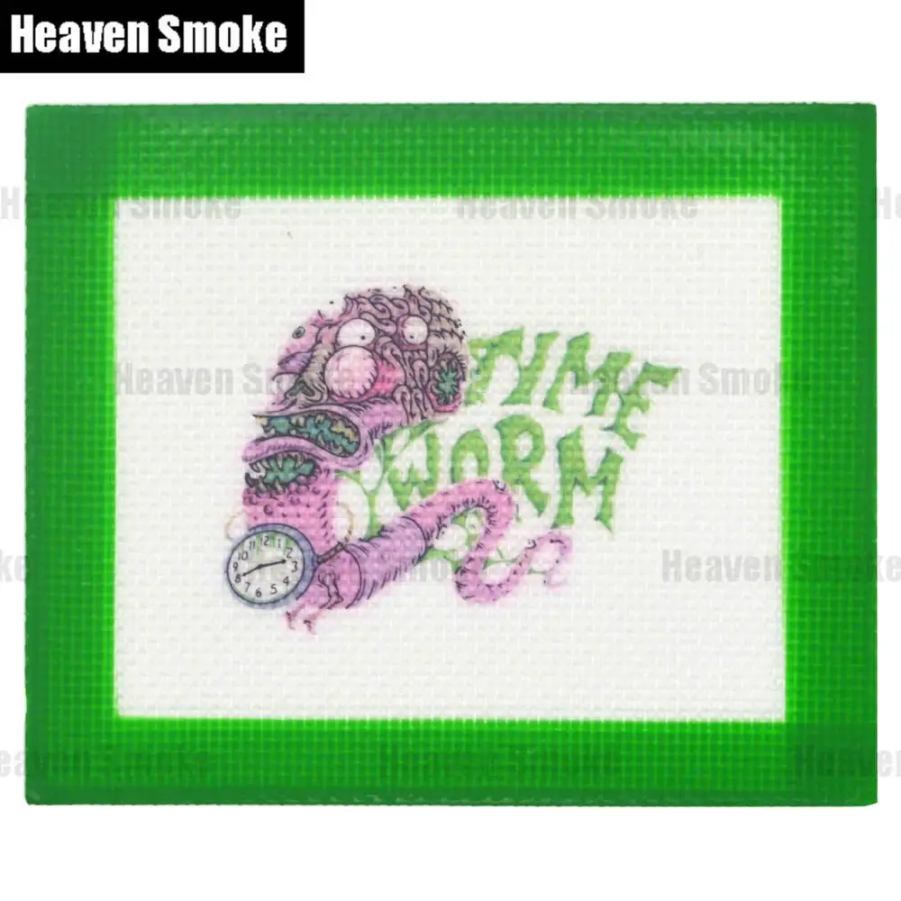 green-3 Non-stick Wax Mat Pad Silicone Nonstick Mat for wax dry herb vape pen dabber tool Small Silicone Baking Mats Dab Oil Wax Extract - Color: green-3