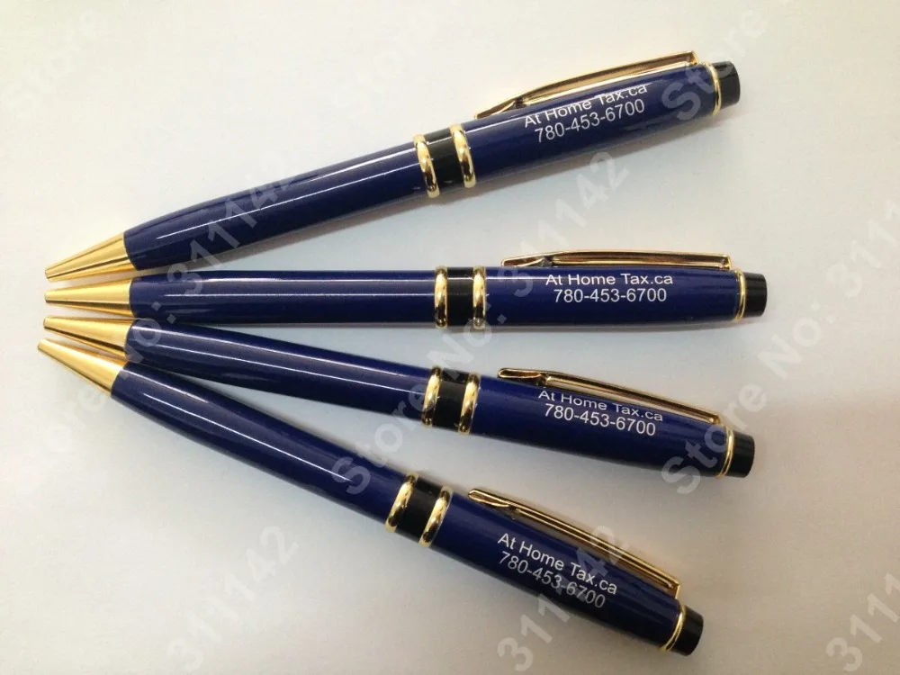 

high quality promotion metal pen free shipping blue metal pens