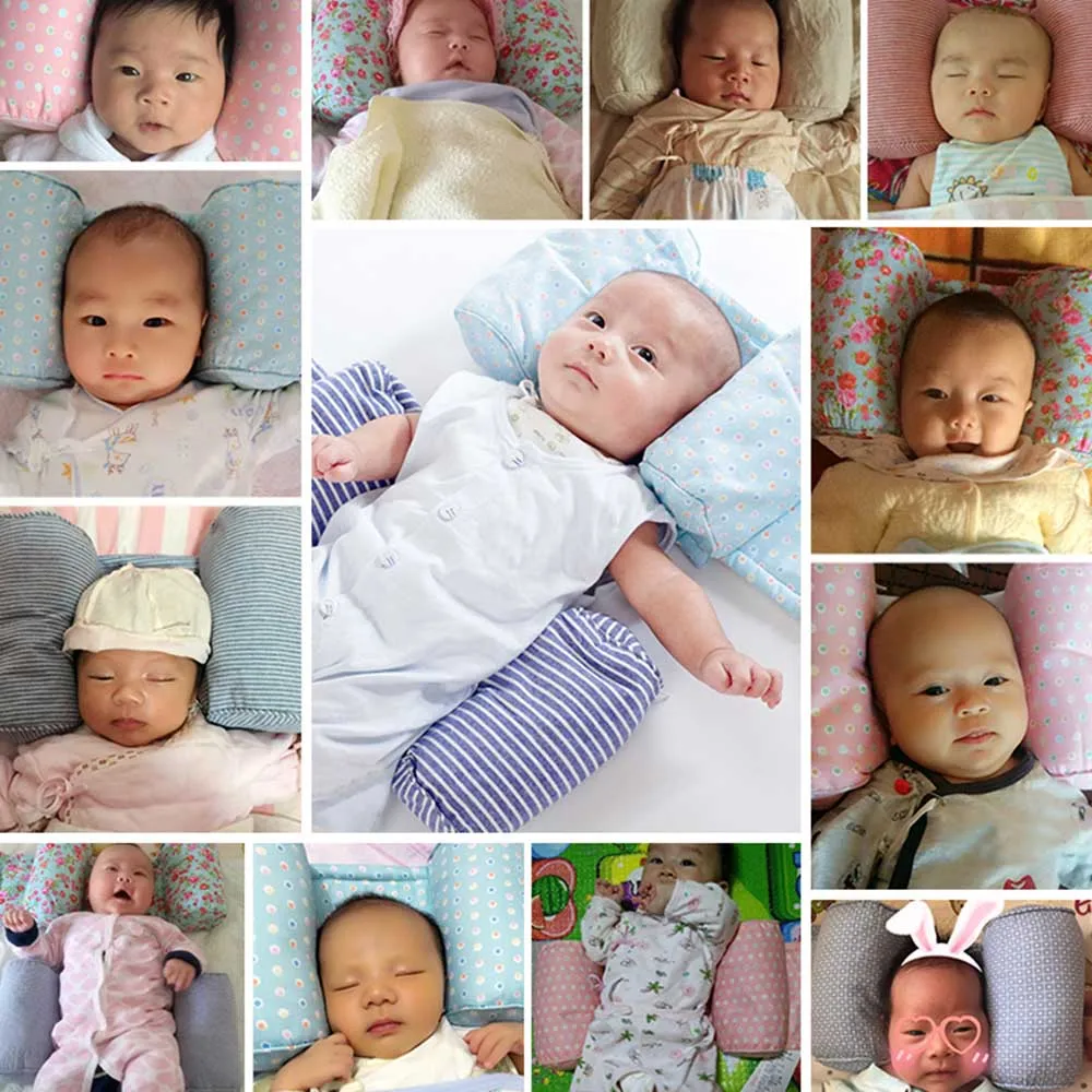 Детская подушка с хлопковым сердечником для коррекции формы головы против