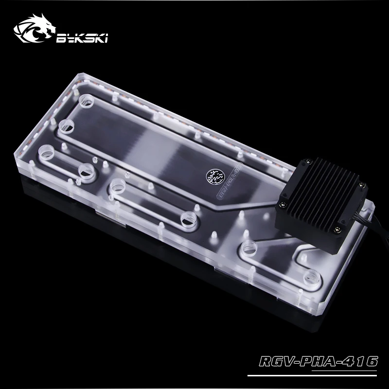BYKSKI акриловый бак использовать для Phanteks 416 корпус компьютера/3PIN 5 V D-RGB/Combo DDC насос крутой водный канал решение