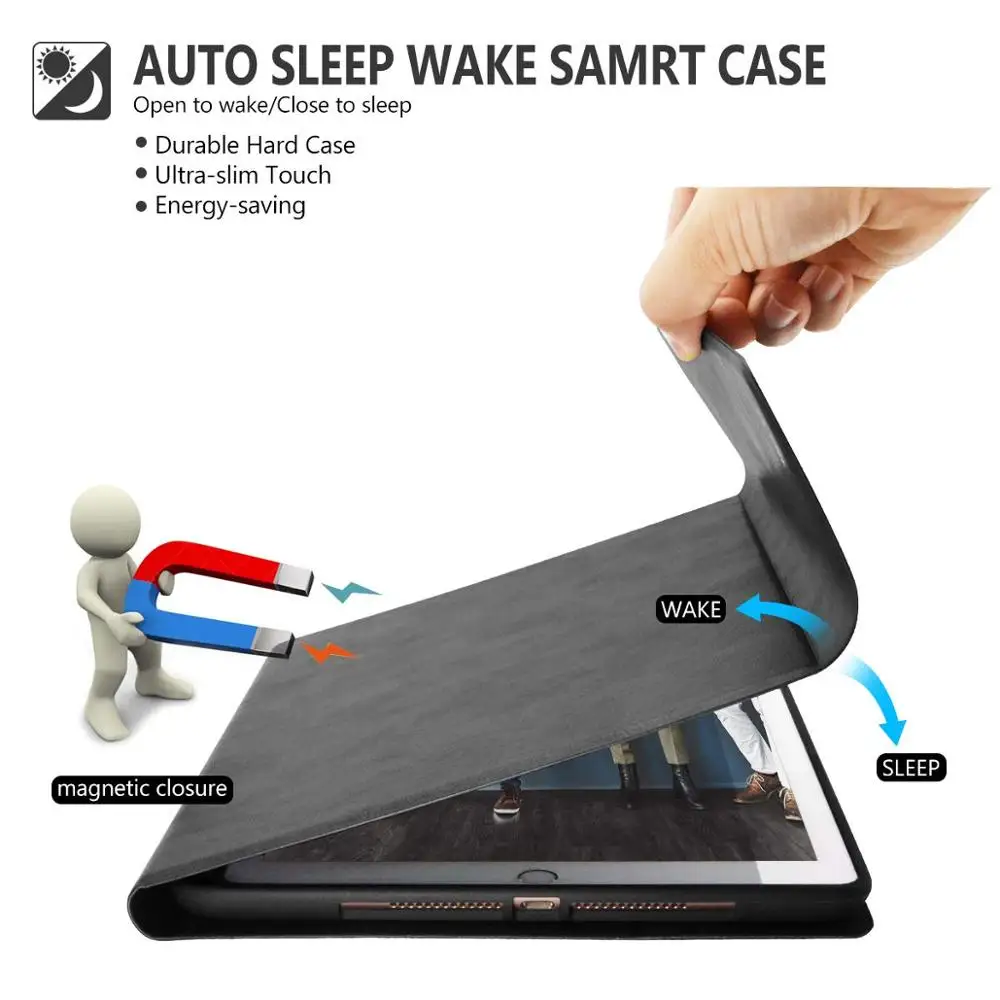 

Back-lit Keyboard Case For iPad 6th 9.7 2018 Ultra thin Smart Stand Leather Cover For iPad 5th 2017 Air 2 Pro 9.7 Case Keyboard
