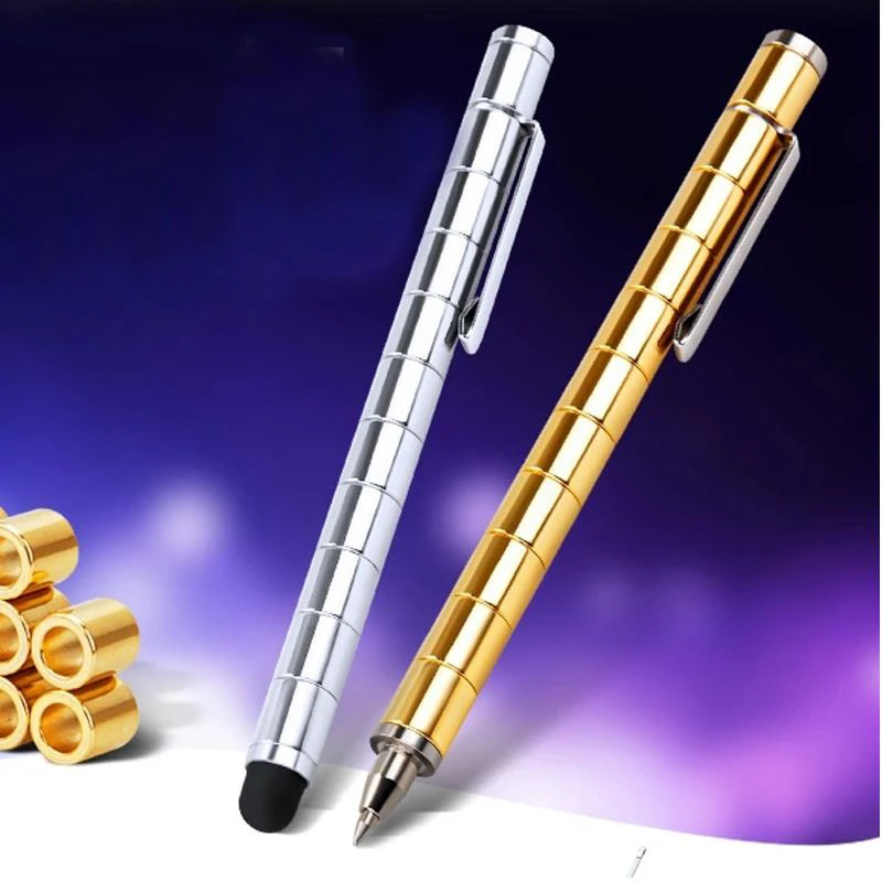Волшебная Магнитная шариковая ручка металлическая для спиннинга focus stylo pennen