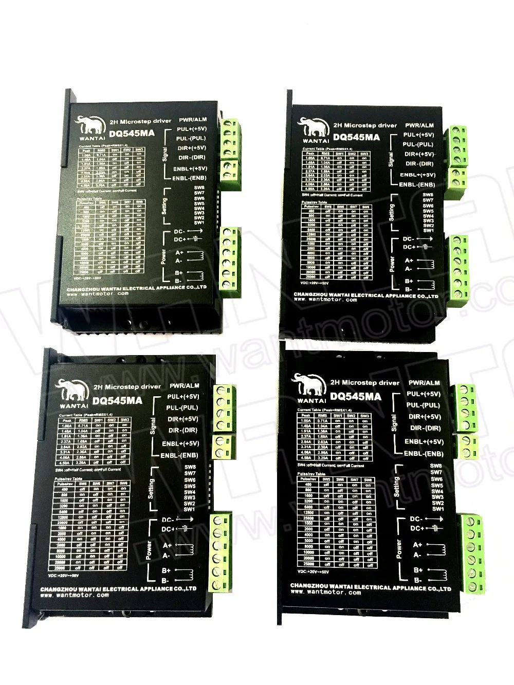 4PC Wantai Driver DQ545MA 4.5A/50V/128Microstep 32-bit DSP chip for Nema23 24 stepper motor+1 PC Breakout Board&ampCable | Обустройство