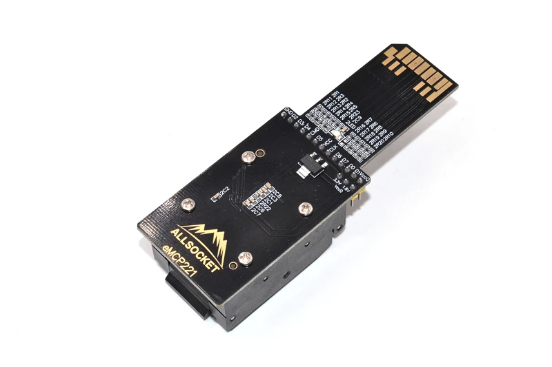 EMCP socket to SD для тестирования BGA 221 раскладная структура nand flash тестирование eMCP
