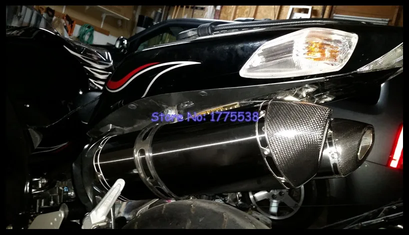 Выхлопная труба для мотоцикла ZX10R ZX-10R 2007 с углеродным наконечником левая и правая