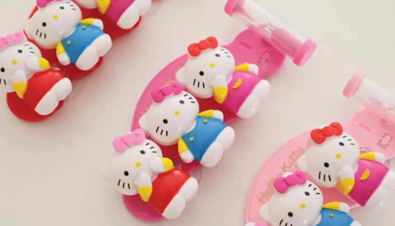 Новый сладкий hello kitty многоцелевой 3 зуб держатель yey 2559|holder|holder |