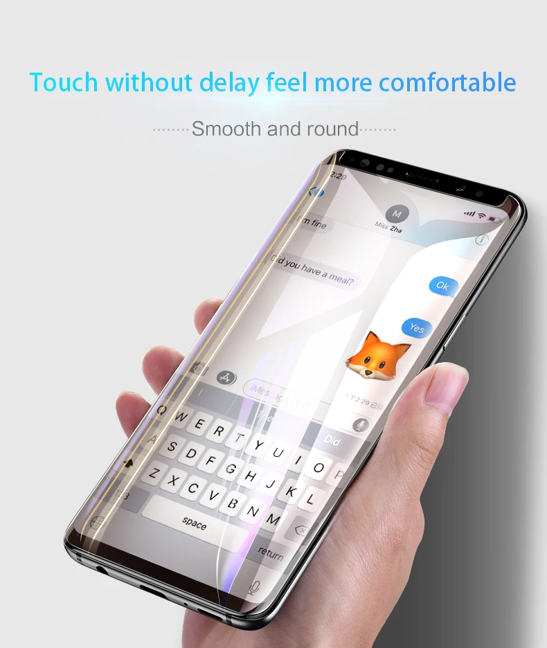 УФ Клеевой протектор экрана для samsung Galaxy S7 Edge S8 S9+ Plus Note8 Note 9 закаленное стекло полное покрытие 1 ультрафиолетовый светильник