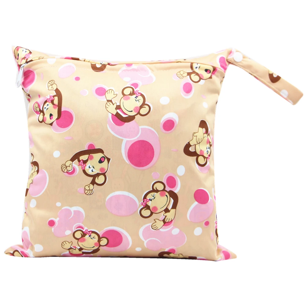 Asenappy моющаяся сумка для коляски мокрые сухие сумки мультяшная пеленка Влажные