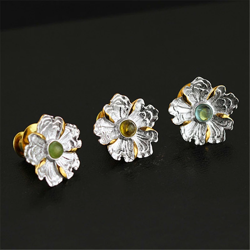 Женская Брошь с цветком пиона Lotus Fun дизайнерская брошь ручного изготовления из