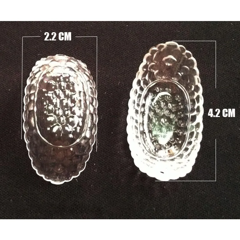 20 шт./лот поддельные банановые лодки стеклянные миниатюрные прозрачные
