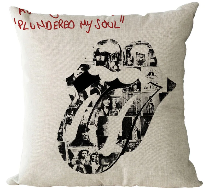 Baolifu традиционные блюз-рок группы классический rolling Камни patterncushion для диван автомобиля кресло Пледы Подушки Домашний Декор B076