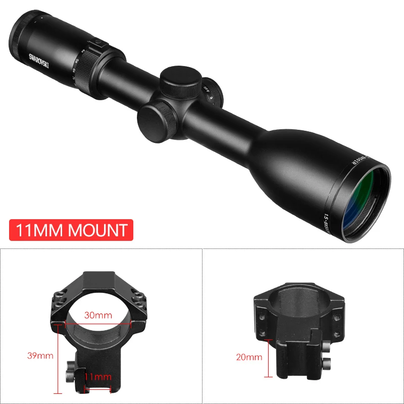 Swarovskl IRZ3 1,5-8x50 винтовки прицелы F15 красная точка сетка охотничий прицел Открытый охотничий прицел - Цвет: 11mm