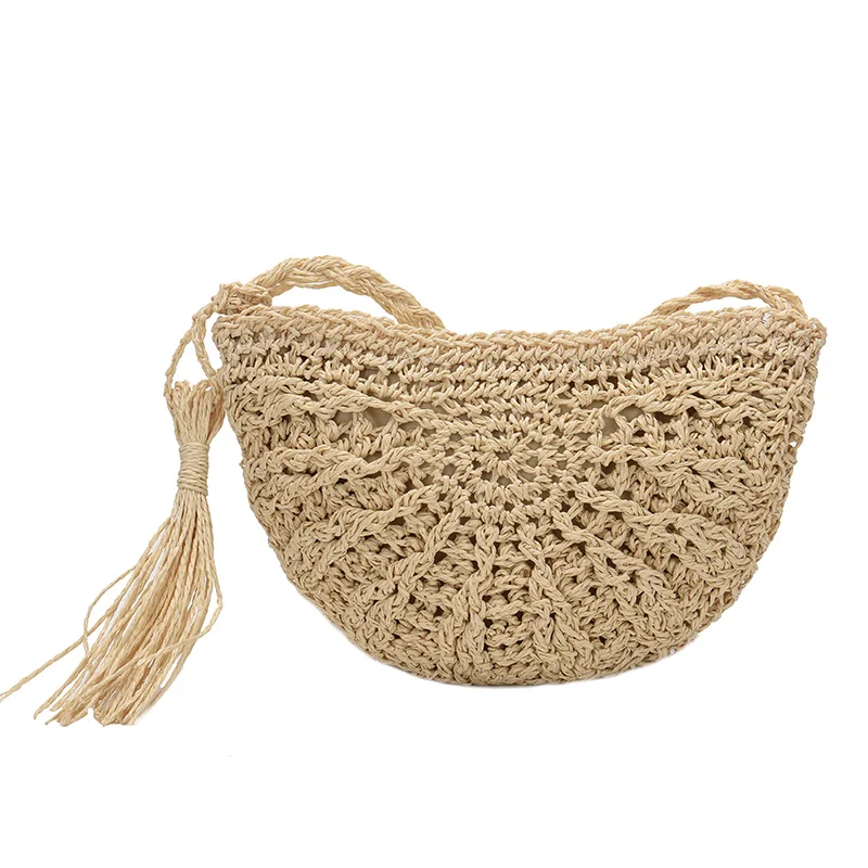Новые летние сумки ручной работы женские пляжные ткачество женская Соломенная