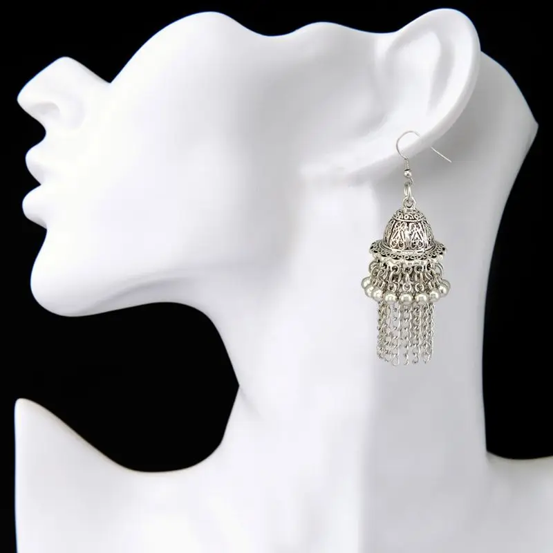 Jingle Bell Jhumka индийские уникальные этнические болливудские Висячие серьги