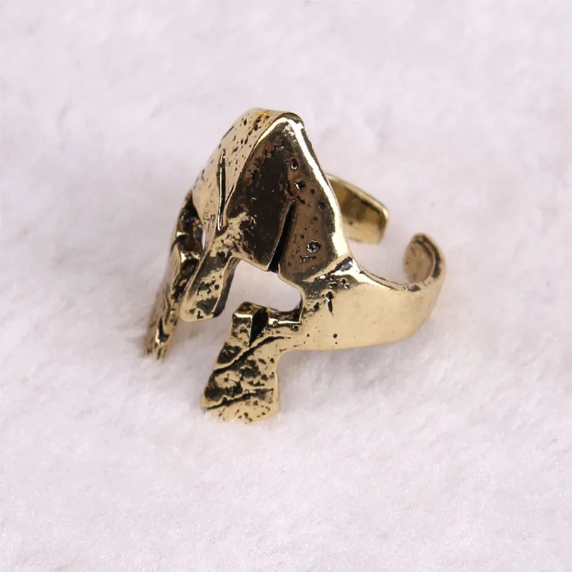 2017 Fashion Jewelry Viking Vintage Adjustable Spartan Mask Helmet Ring Kask Halka Erkekler Stainless Steel Rings For Women Men | Украшения