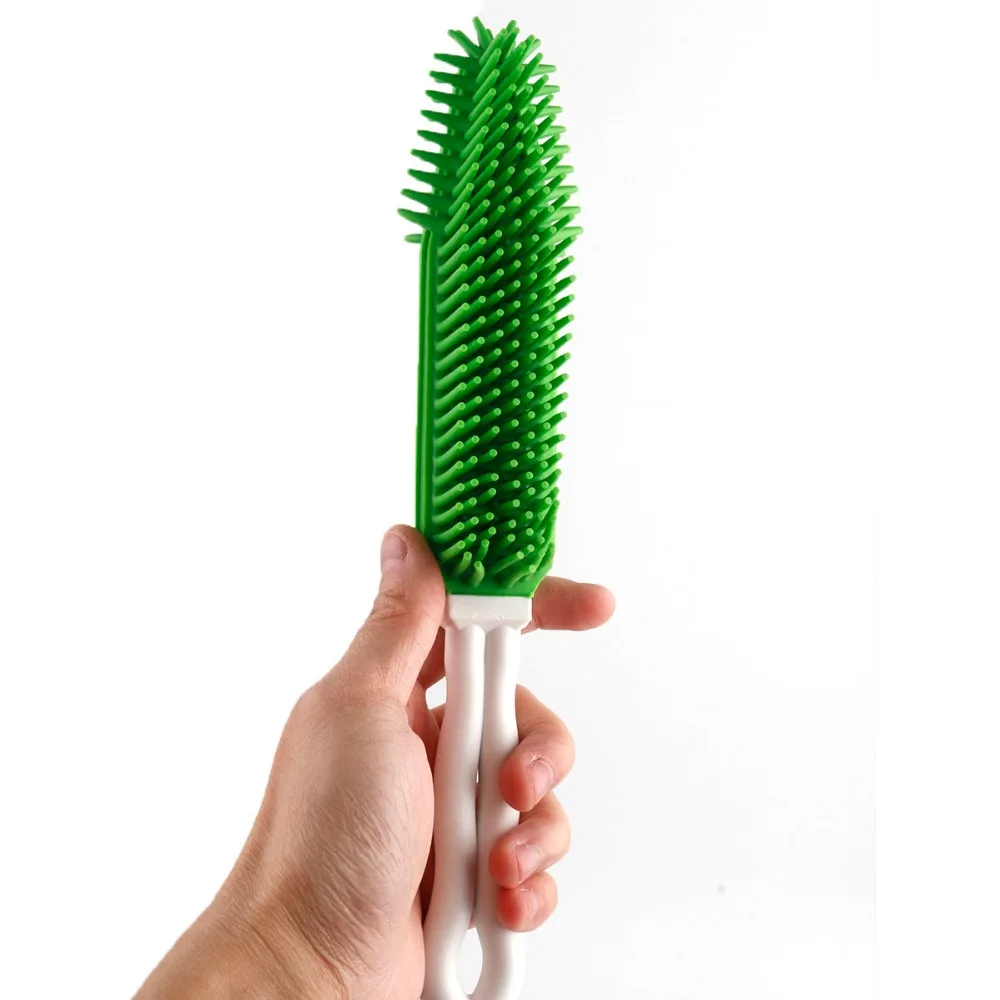 Портативная Мягкая силиконовая Щетка для собак кошек волос расческа домашнего