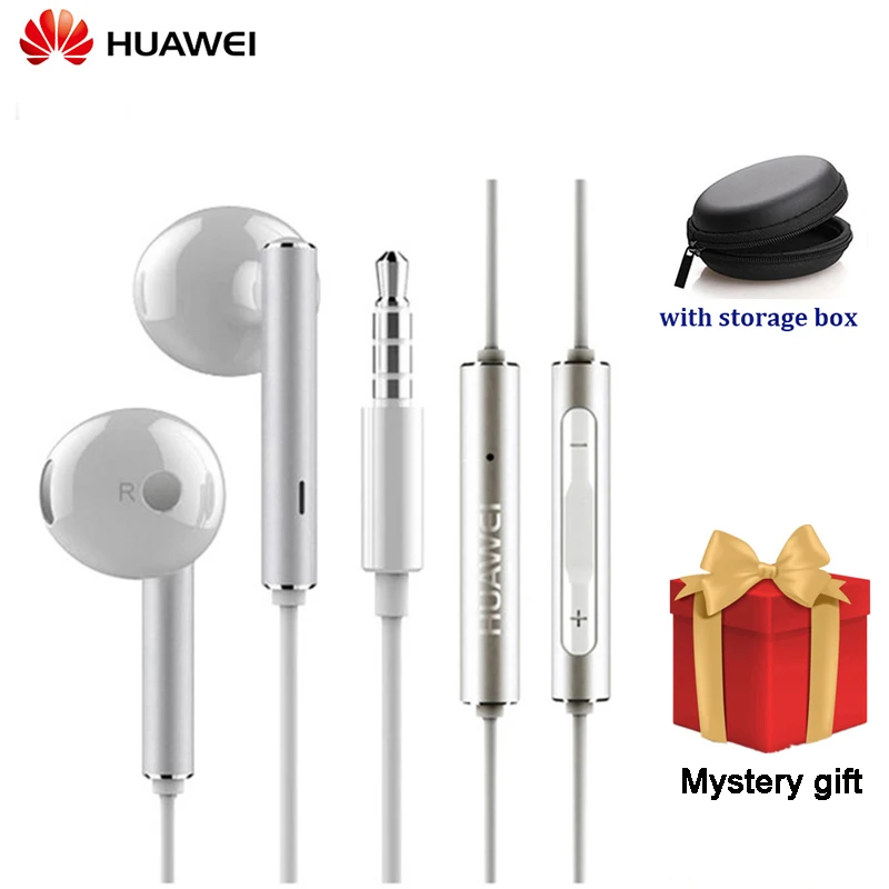Оригинальный HUAWEI Honor AM116 Trasduttore Auricolare delmetallo Con Il Mic Controllo di громкость для P7 P8 P9 Lite P10