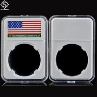 10pc usa coin acrylic holder professional protection slab display for 1oz us eagle coin storage box 31mm 41mm