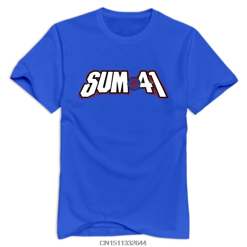 Возьмите Sum 41 футболка с круглым вырезом модная люмпенизированный Герой хлопок