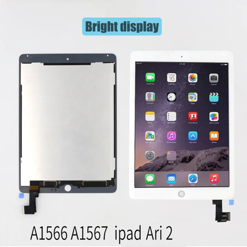 BFOLLOW для iPad Air 2 ЖК-дисплей и сенсорный экран Оцифровка сборка Замена 6 A1566/A1567 рамка