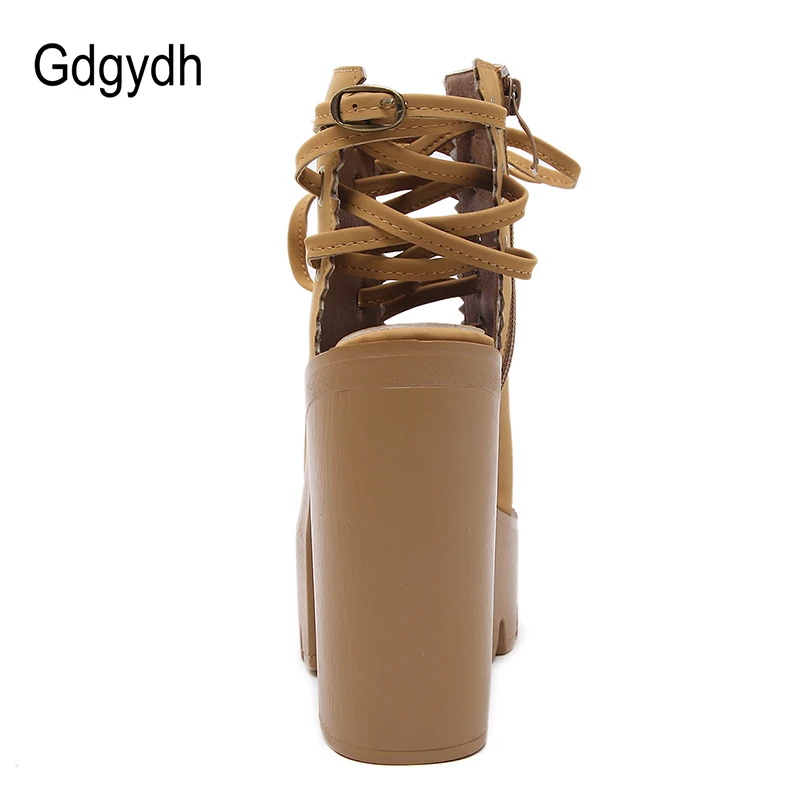 Gdgydh/осенние женские туфли лодочки с открытым носком на высоком каблуке