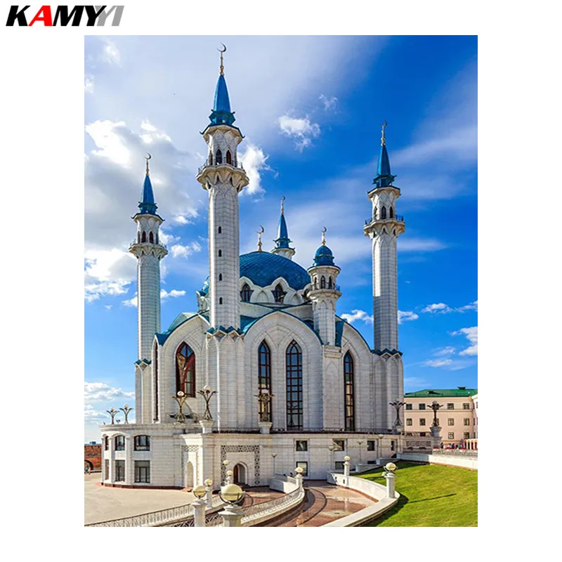 5D DIY Алмазная церковная вышивка алмазная крестиком ислам мусульманская святая