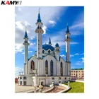 5D DIY Алмазная церковная вышивка, алмазная вышивка, вышивка крестиком, ислам, мусульманская святая мечеть, полная квадратная мозаика, стразы, круглые DD