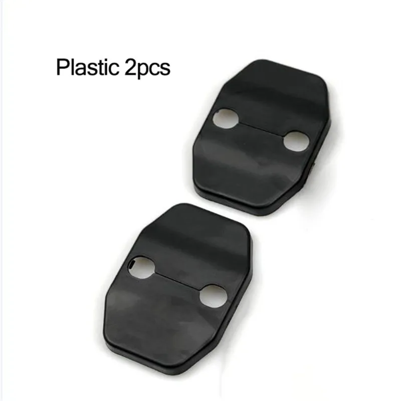 Plastic 2pcs 2 шт./компл. двери автомобиля ржавчины устойчивые двери замок Пряжка Чехол для Mini Cooper S хэтчбек F55 F56 автомобиль Стайлинг Аксессуары - Цвет: Plastic 2pcs