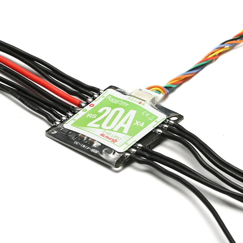 Racerstar RS20Ax4 20A 4 в 1 Blheli_S Opto ESC 2 4S поддержка Oneshot42 Multishot для FPV Racer|20a esc blheli|20a escesc 20a |