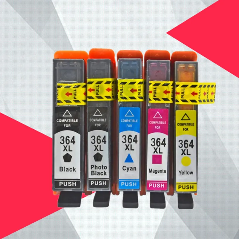 

5PK совместимый чернильный картридж для HP 364 XL 364xl для принтера Deskjet 3070A 7510 photosmart 5510 5515 5520 7520 B109a 6510