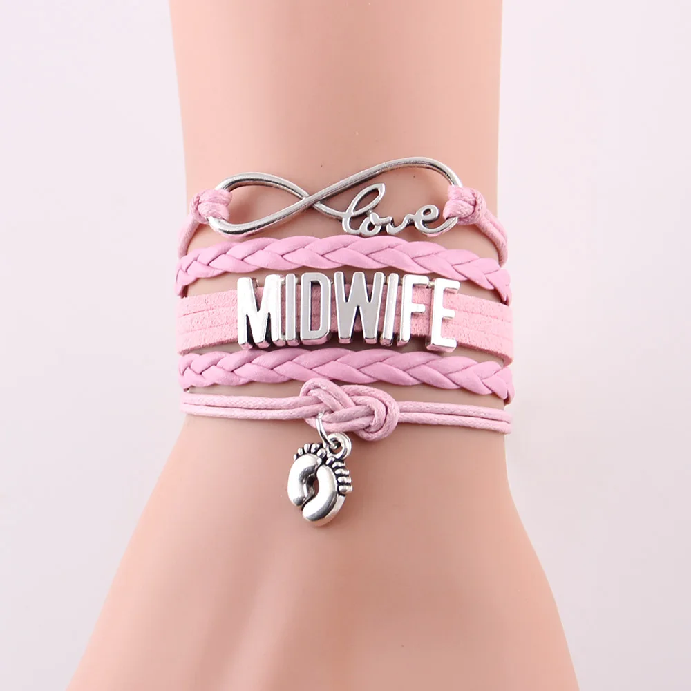Маленький Браслет Minglou Infinity Love для акустики кожаные браслеты и обручи женщин