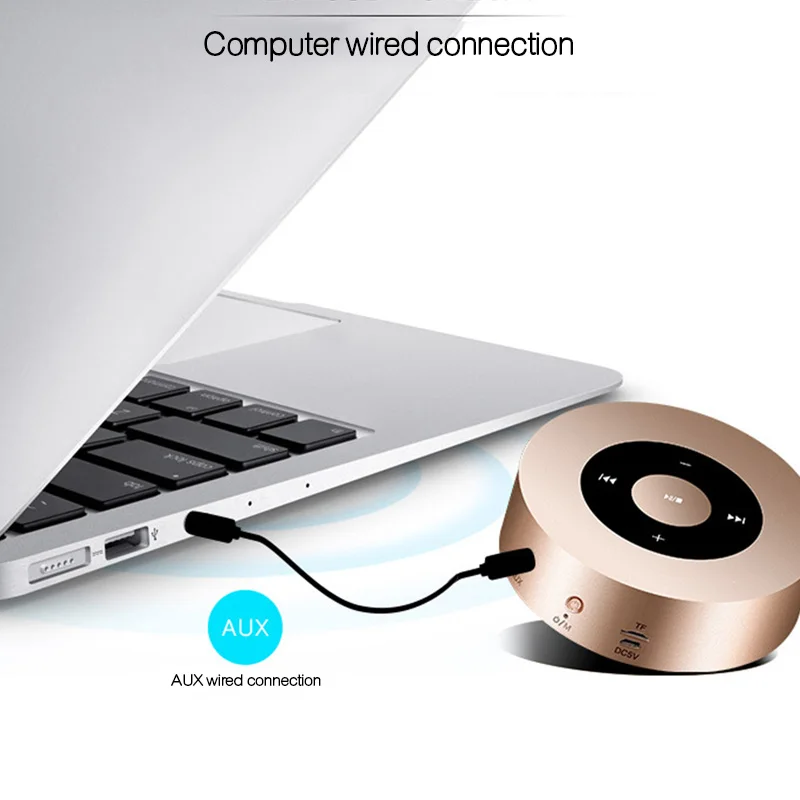 Bluetooth колонки A8 с сенсорным экраном беспроводной музыкальный плеер портативный