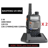 2pcs uhf vhf baofeng uv 5ra portable two way radio5w 128ch updated uv 5r ham transceiver cb radio communicator for motorola