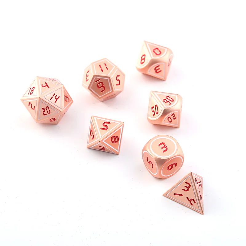 Dnd Dobbelstenen Metalen rpg набор многогранных подземелий En Dragon D20 10 8 Witte Tafel игры Zinklegering Groene