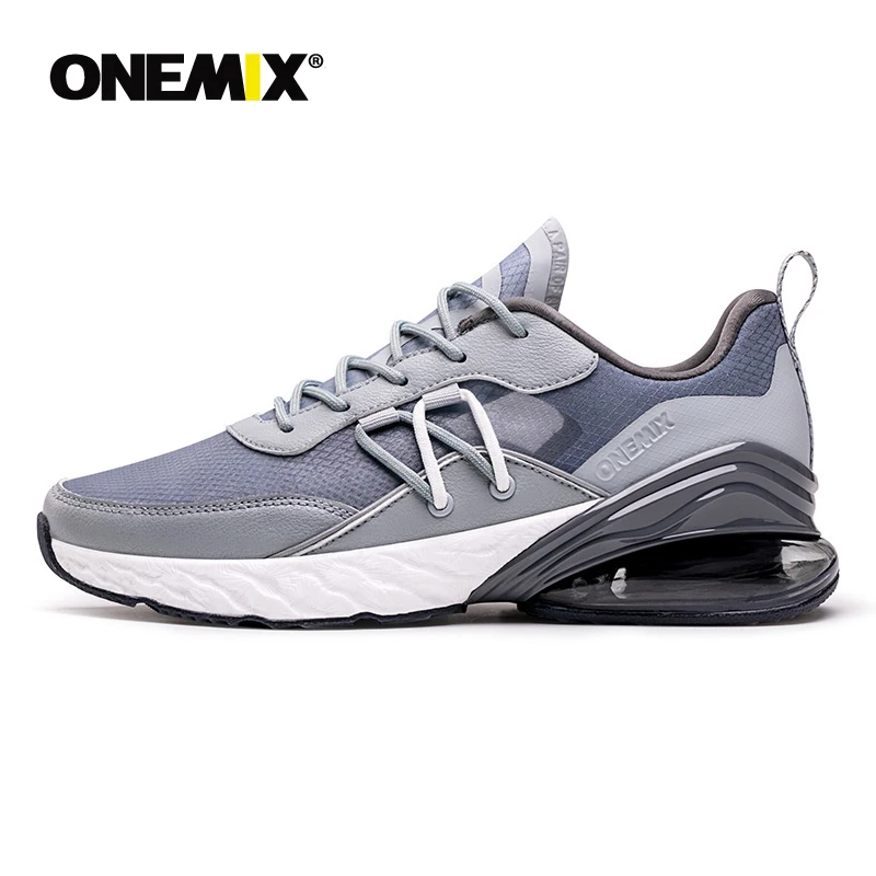 Blue gray Onemix летняя спортивная обувь для мужчин и женщин ретро кроссовки портативная спортивная обувь Eur35-47 - Цвет: Blue gray