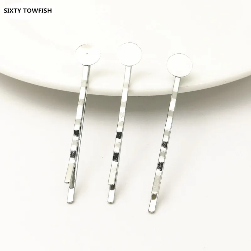 Высокое качество 200 шт./лот лоток: 8 мм заколки для волос с прокладкой ювелирные