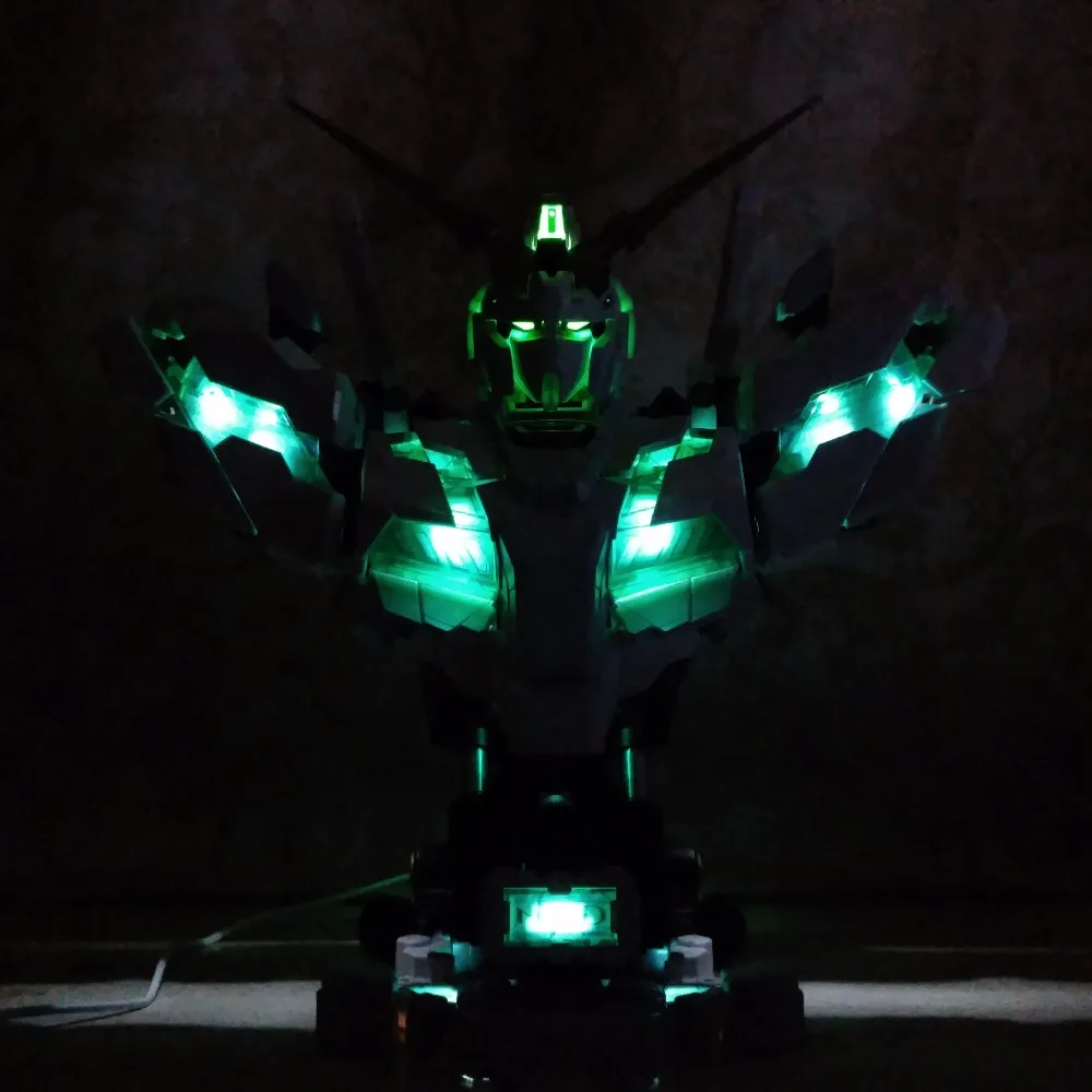 YH модель 1/35 RX 0 Единорог грудь голова Gundam полный Psycho frame прототип со светодиодом