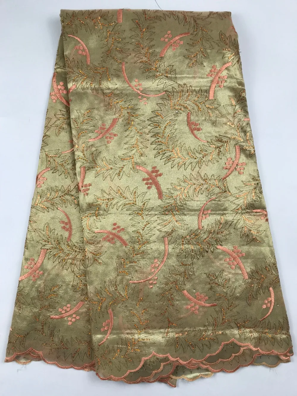 Новые блёстки кружево ткань вышитое из органзы с блестками 2019 высокое качество в