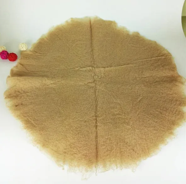 Детское одеяло пушистая шерсть войлок флис круговой диаметр 60 см настоящая