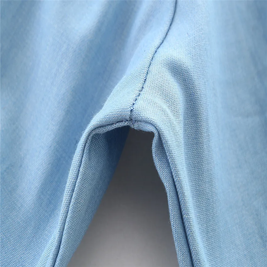 Одежда для мамы и меня одежда для маленьких девочек Одинаковая одежда для всей семьи для мамы и дочки футболка+ шорты из джинсовой ткани