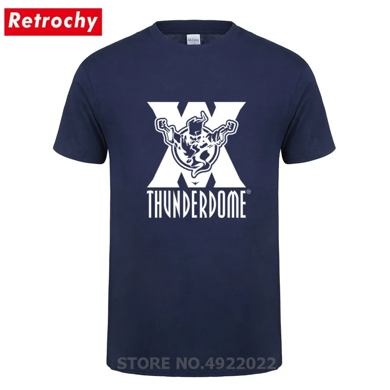 Оригинальная Винтажная Футболка thunderdome Hardcore Techno gabber Повседневная футболка с