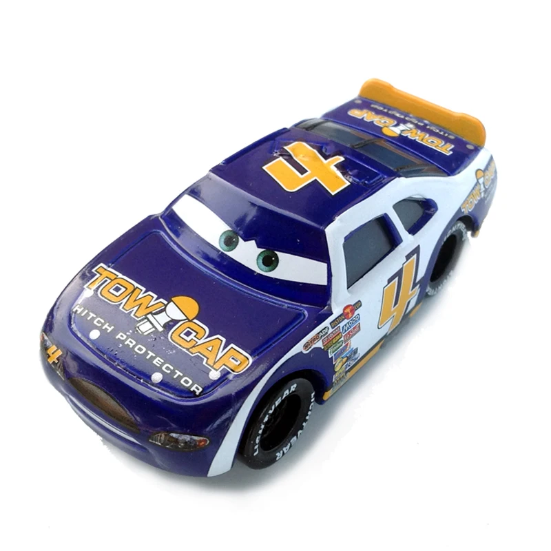 100% оригинальные модели автомобилей Pixar 2 No.4 Racer масштаб 1:55 литые из металлического