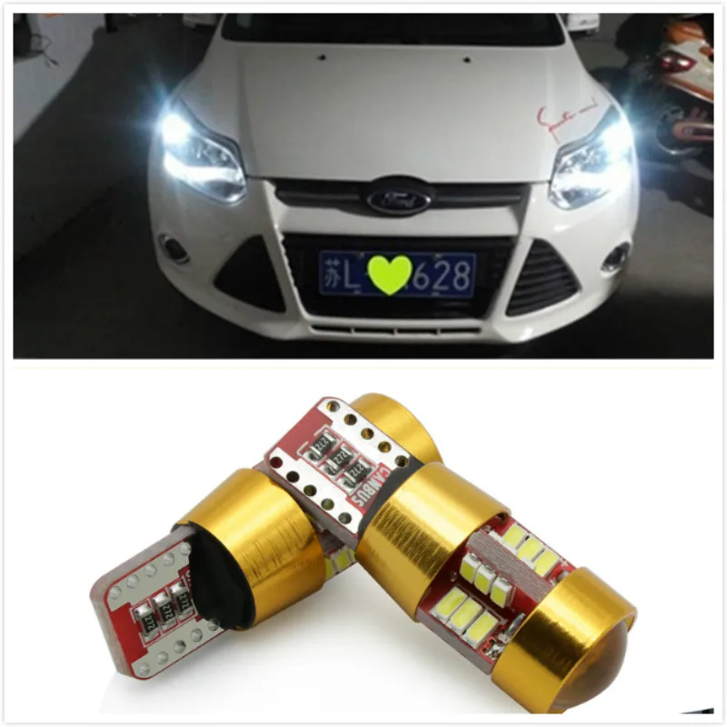 2x T10 3014 Canbus для очистки автомобиля парковка светильник Ford Focus 2 3 4 1 Fiesta Fusion Mk3 Mk4 Kuga