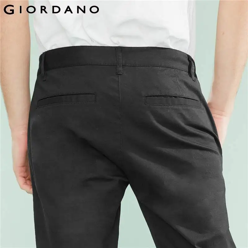 Giordano тонкие стрейчевые брюки на низкой талии выполненные из натурального хлопка
