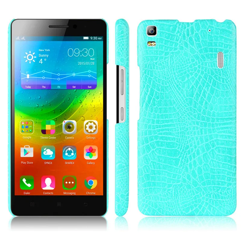 Чехол для Lenovo Vibe K3 Note A7000 Жесткий из поликарбоната с узором крокодиловая кожа +