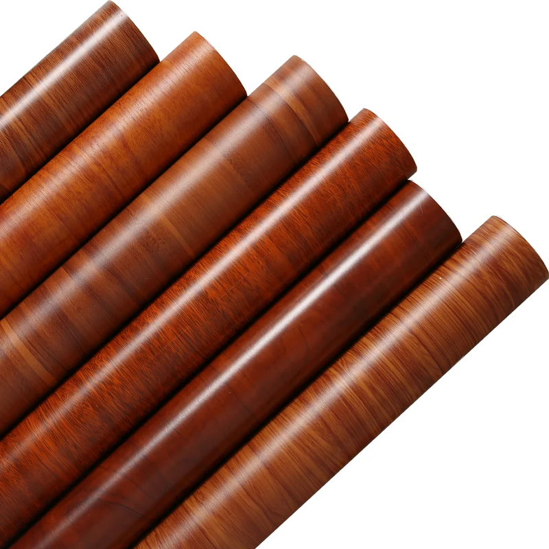 PVC Wood sticker Waterproof Wallpaper Self-adhesive Chinese brown | Дом и сад